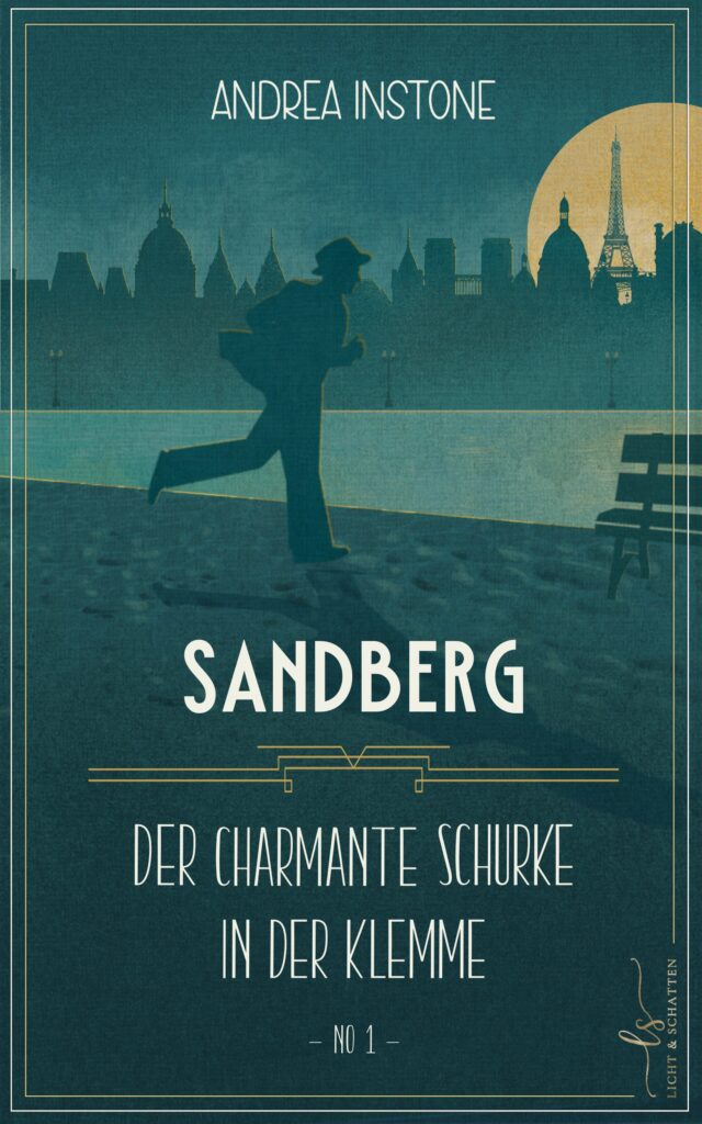 Ein Gauner rennt durch das nächtliche Paris