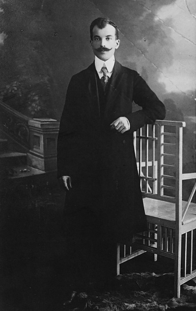 Porträt des Mediums Jan Guzyk im Jahr 1922